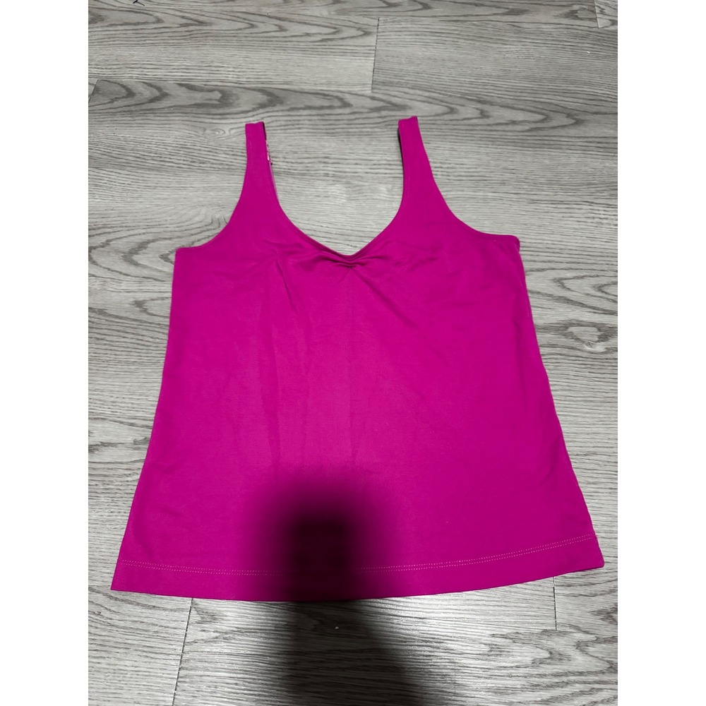 Chico's Magenta Pink V-Neck Adjustable Strap Camisole Tank Top Size 0 S